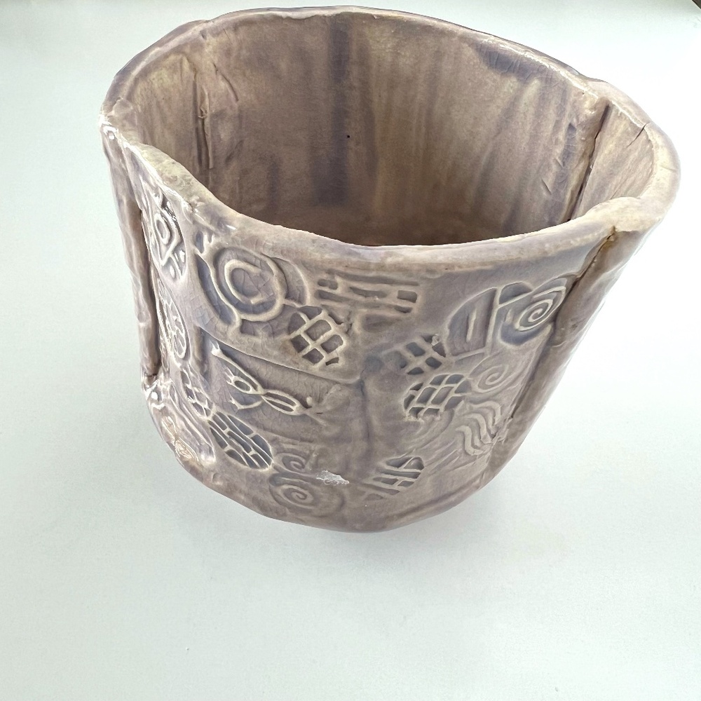 Unique Handmade Pottery Vase Candle Holder Trinket Bowl